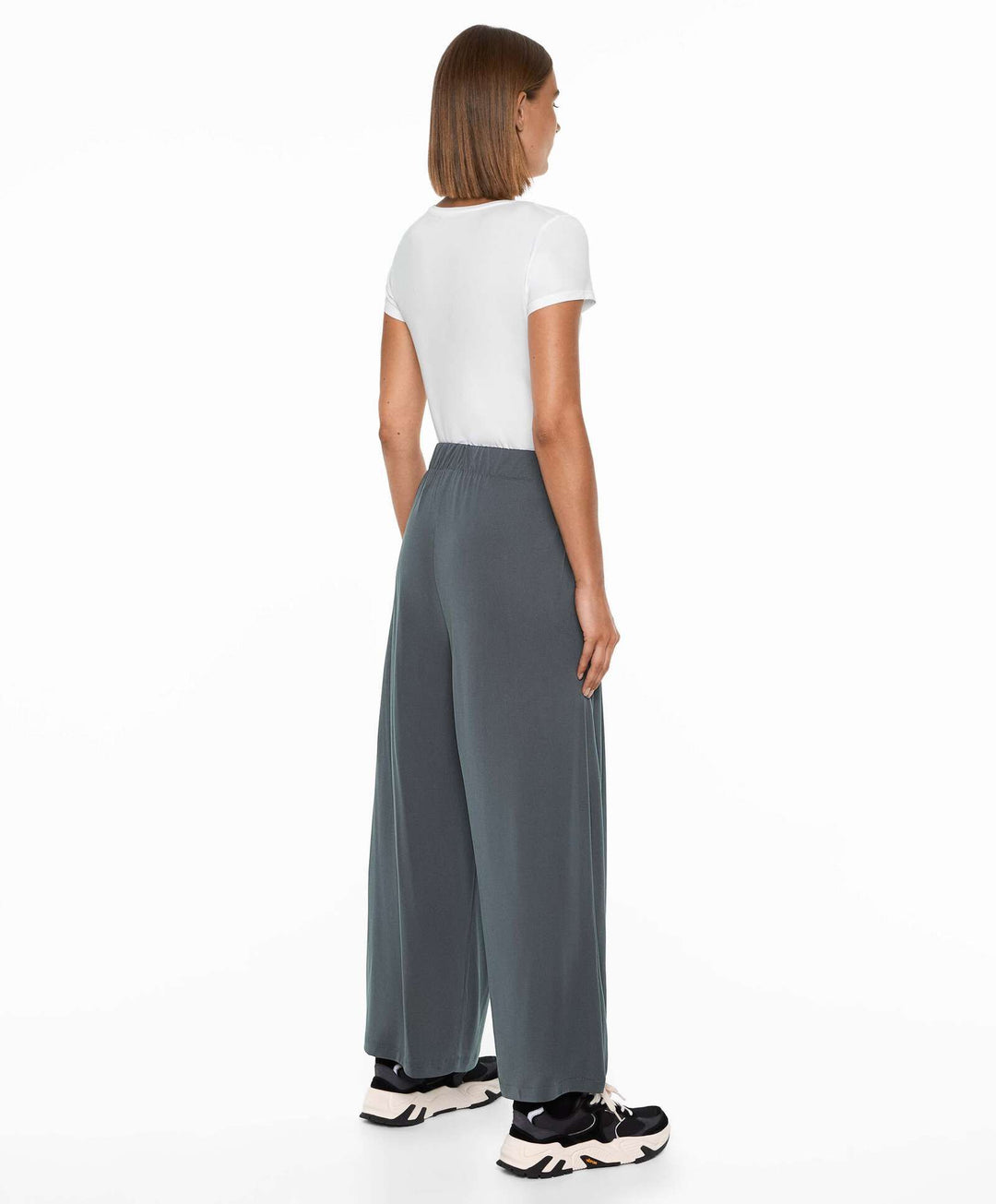 Moudda Oysho - Pantalon Crop Large Modal Polyester - Tunisie 8
