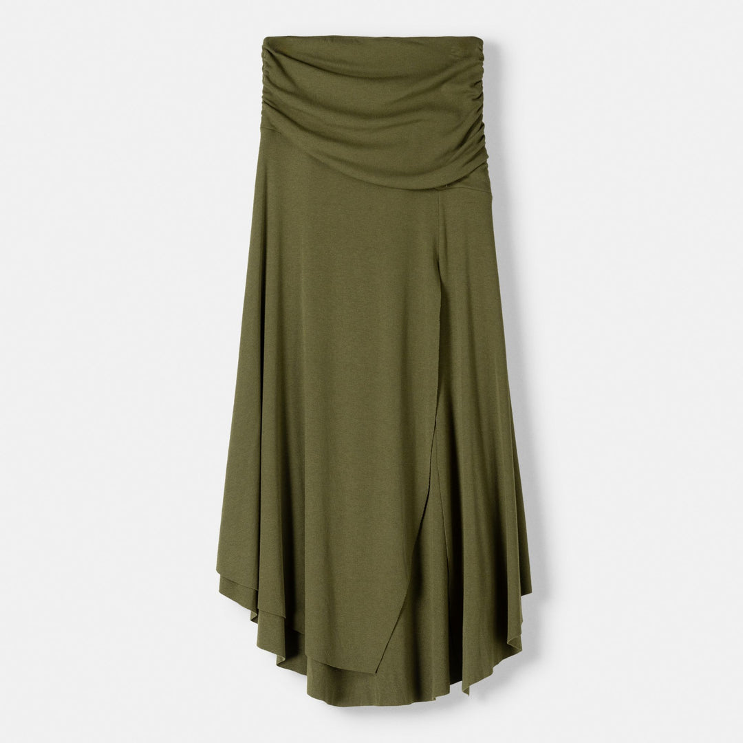 Moudda BERSHKA - Jupe mi-longue tricot asymétrique – ensemble - Tunisie 1