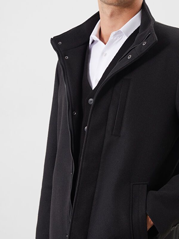 Moudda LC Waikiki - Manteau lourd Homme Noir - Tunisie 3