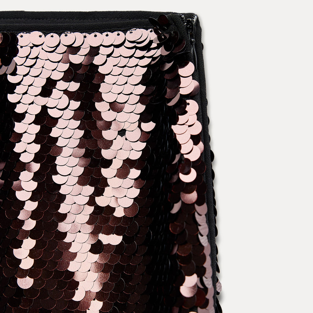 Moudda ZARA - Jupe mi-longue pailletée - Tunisie 3