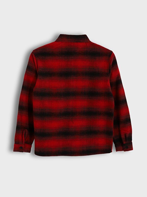 Moudda LC Waikiki - Chemise tissée manches longues Garçon À carreaux rouges - Tunisie 2