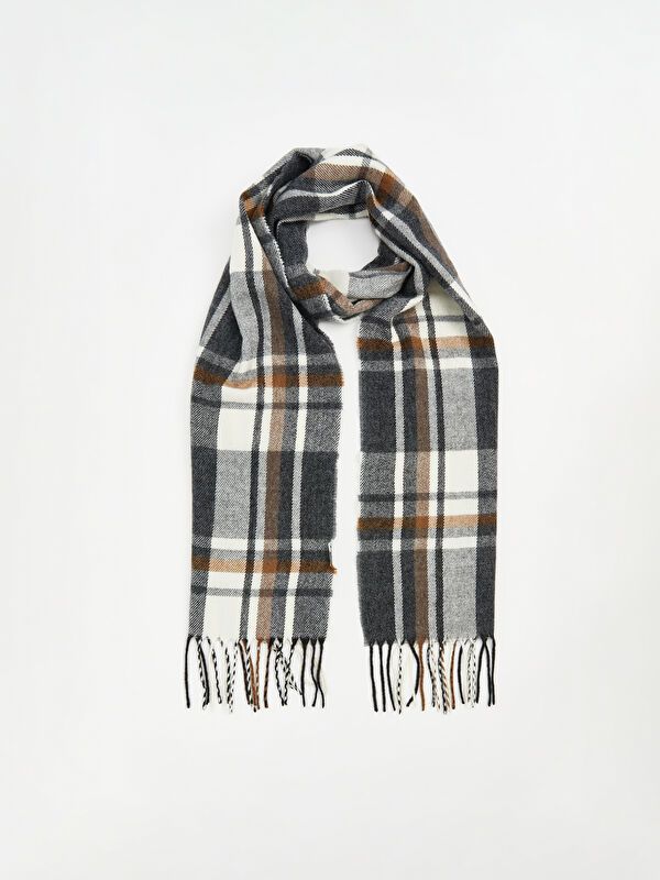 Moudda LC Waikiki - Écharpe Homme Carreaux beige - Tunisie 1