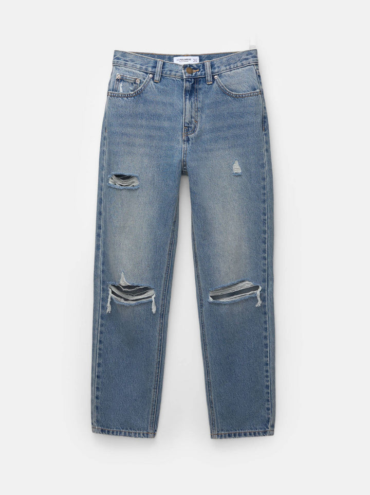 Moudda PULL & BEAR - Pantalon Mom - Effet Déchiré - Tunisie 4