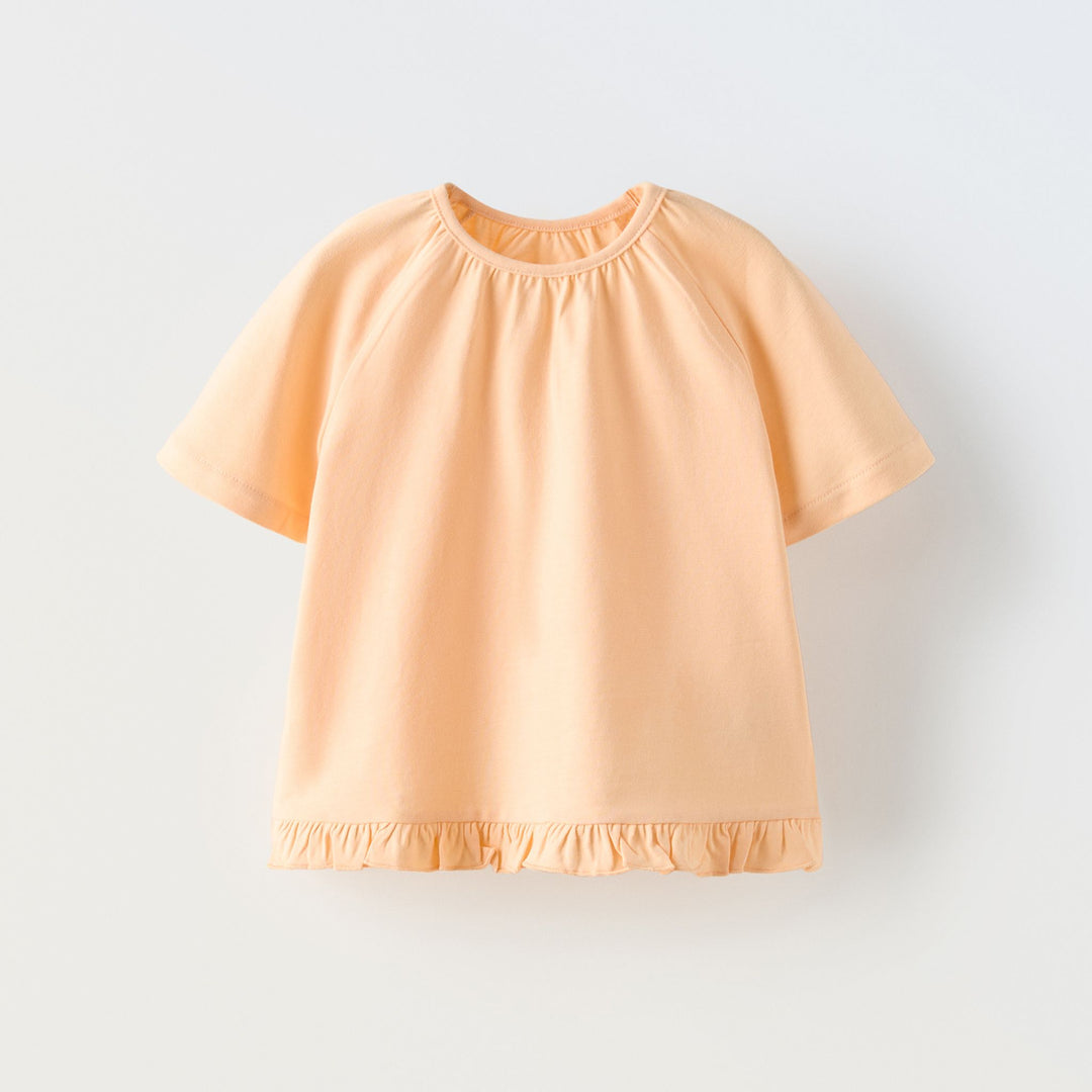 Moudda ZARA - T-shirt enfant volants bas, manches raglan - Tunisie 1