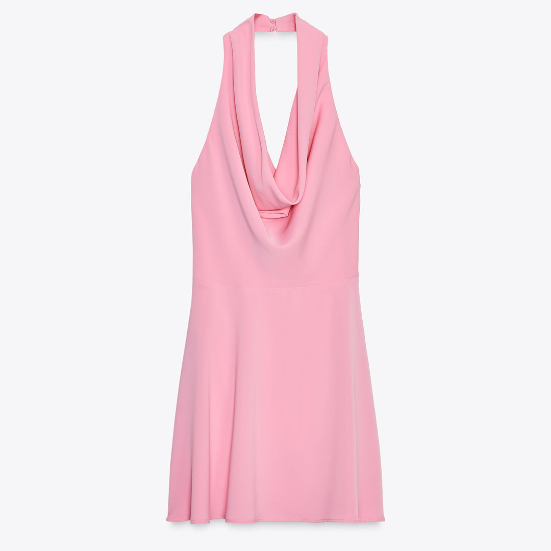 Moudda ZARA - Robe Mini - Encolure Cascade & Dos Dégagé - Tunisie 1