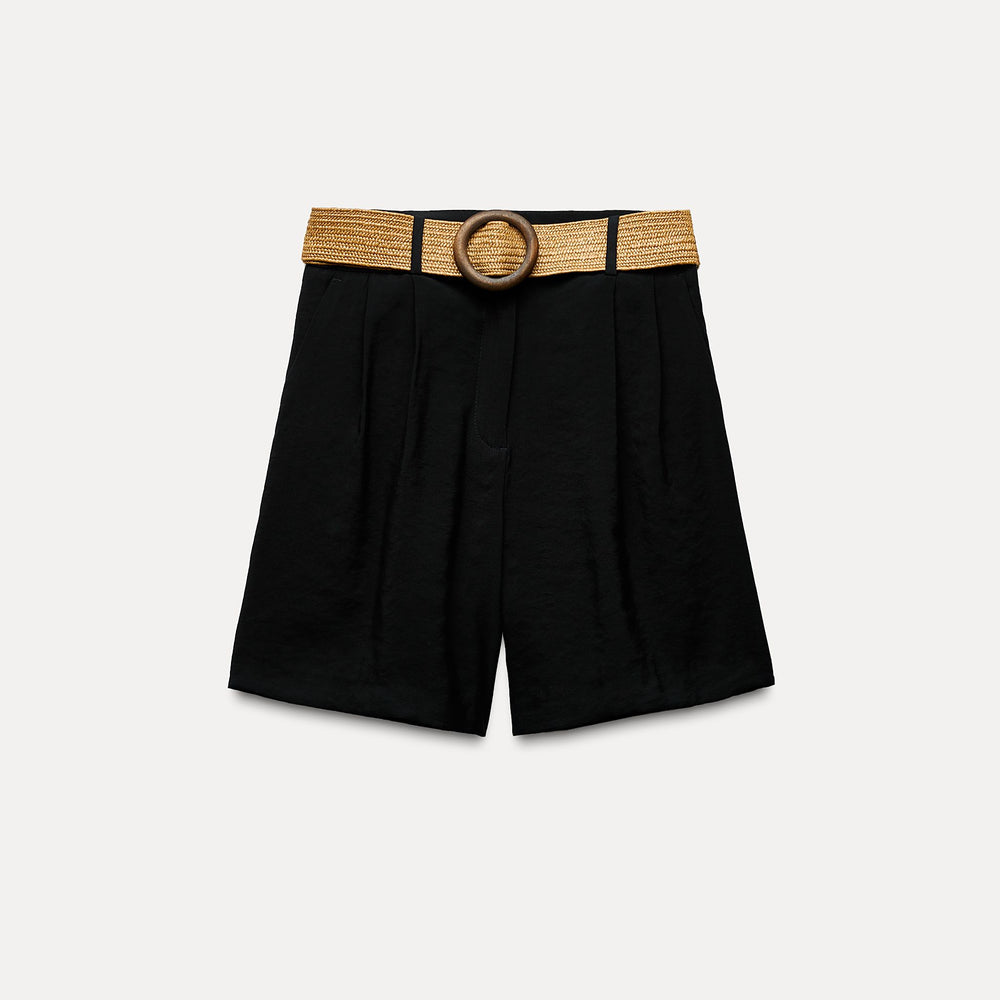 Moudda ZARA - Ceinture large boucle ronde imitation bois - Tunisie 2