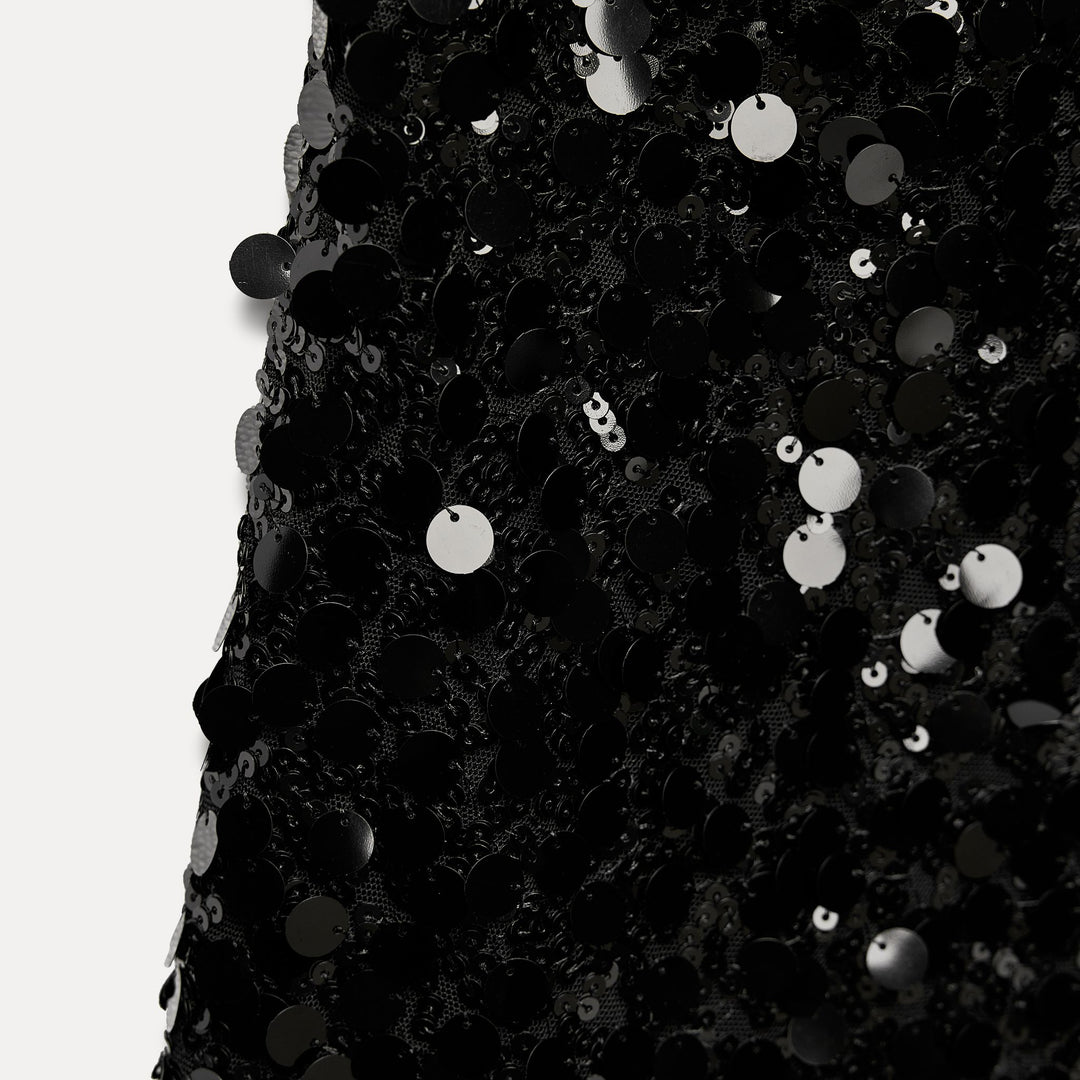 Moudda ZARA - Robe courte pailletée combinée avec dentelle - Tunisie 4