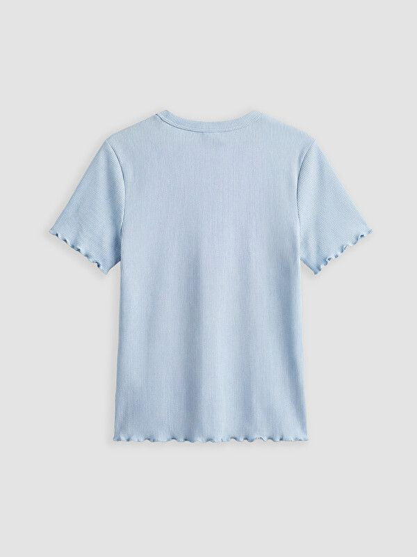 Moudda LC Waikiki - Body manches courtes en jersey pour Fille couleur Bleu clair - Tunisie 2