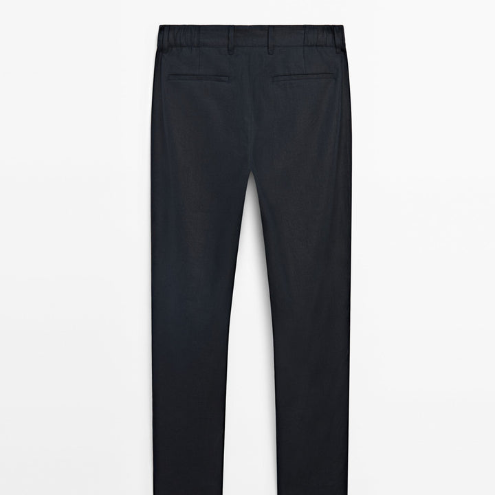 Moudda Massimo Dutti - Pantalon 100 % lin sophistiqué fuselé - Tunisie 3