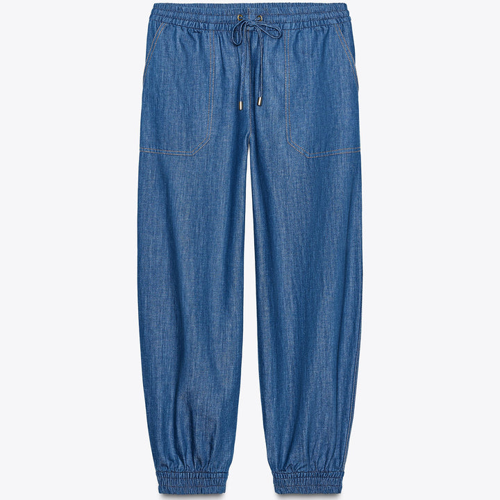 Moudda ZARA - Pantalon Lin Indigo - Bas Élastique - Tunisie 1