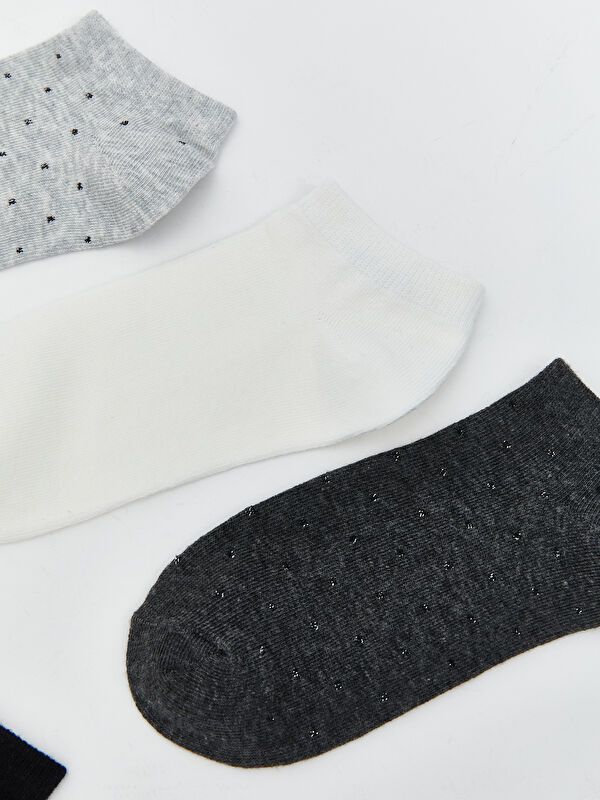 Moudda LC Waikiki - Chaussettes pour sneakers Femme Mélange de gris - Tunisie 2