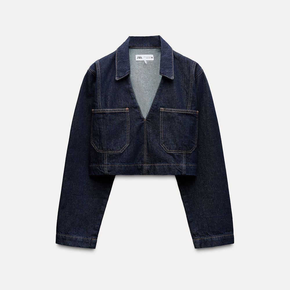 Moudda ZARA - Chemise jean courte, décolleté plungé - Tunisie 2