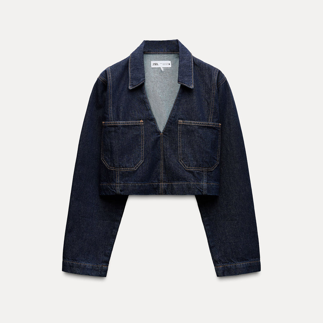 Moudda ZARA - Chemise jean courte, décolleté plungé - Tunisie 2