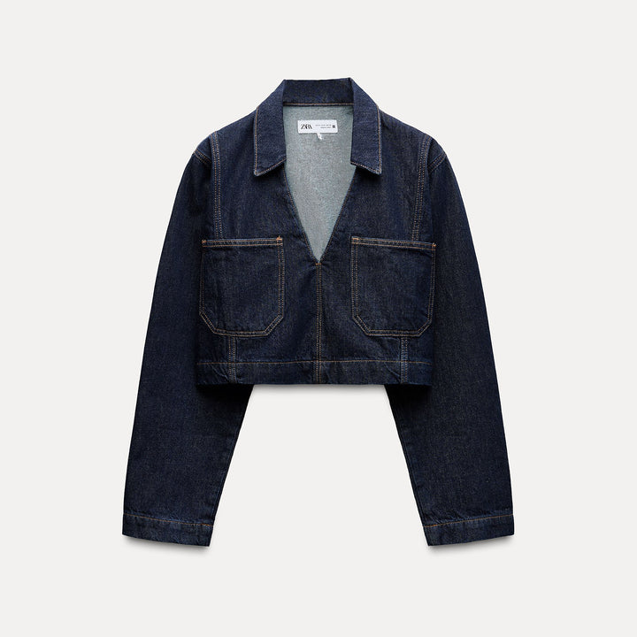 Moudda ZARA - Chemise jean courte, décolleté plungé - Tunisie 2