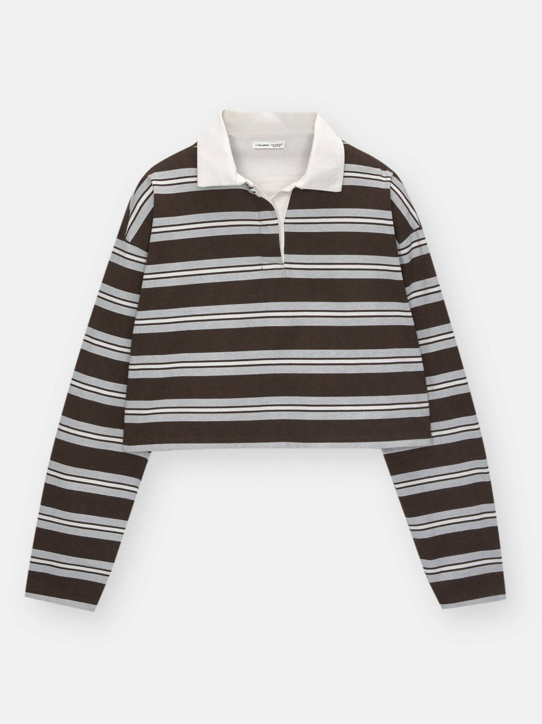 Moudda PULL & BEAR - T-Shirt Polo Crop - Manches Longues - Tunisie 3