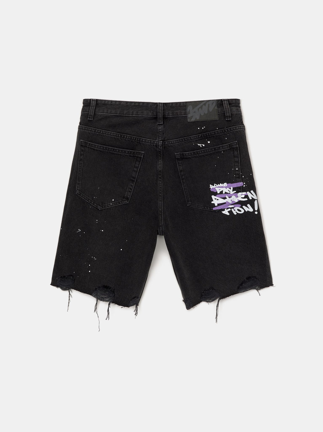 Moudda PULL & BEAR - Bermuda Denim Straight Déchiré Imprimés - Tunisie 1
