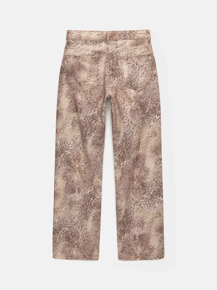 Moudda PULL & BEAR - Pantalon Droit Léopard Serp - Tunisie 1