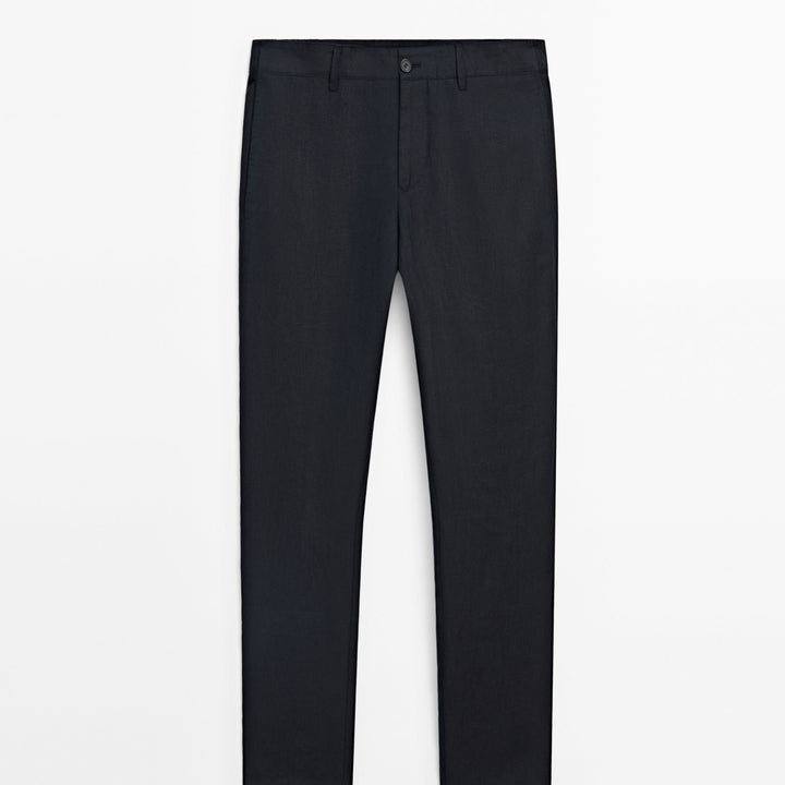 Moudda Massimo Dutti - Pantalon 100 % lin sophistiqué fuselé - Tunisie 1