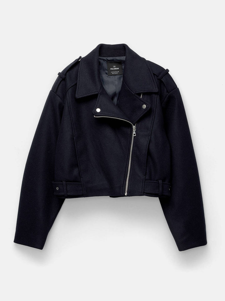 Moudda PULL & BEAR - Biker - Maille Douce & Twinset Marine - Tunisie 3