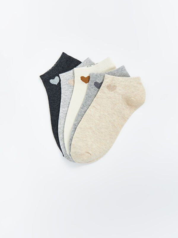 Moudda LC Waikiki - Chaussettes pour sneakers Femme Mélange beige - Tunisie 1