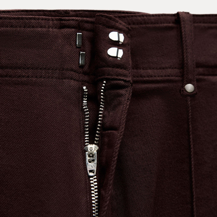 Moudda ZARA - Pantalon tailleur jambe large bordeaux - Tunisie 4