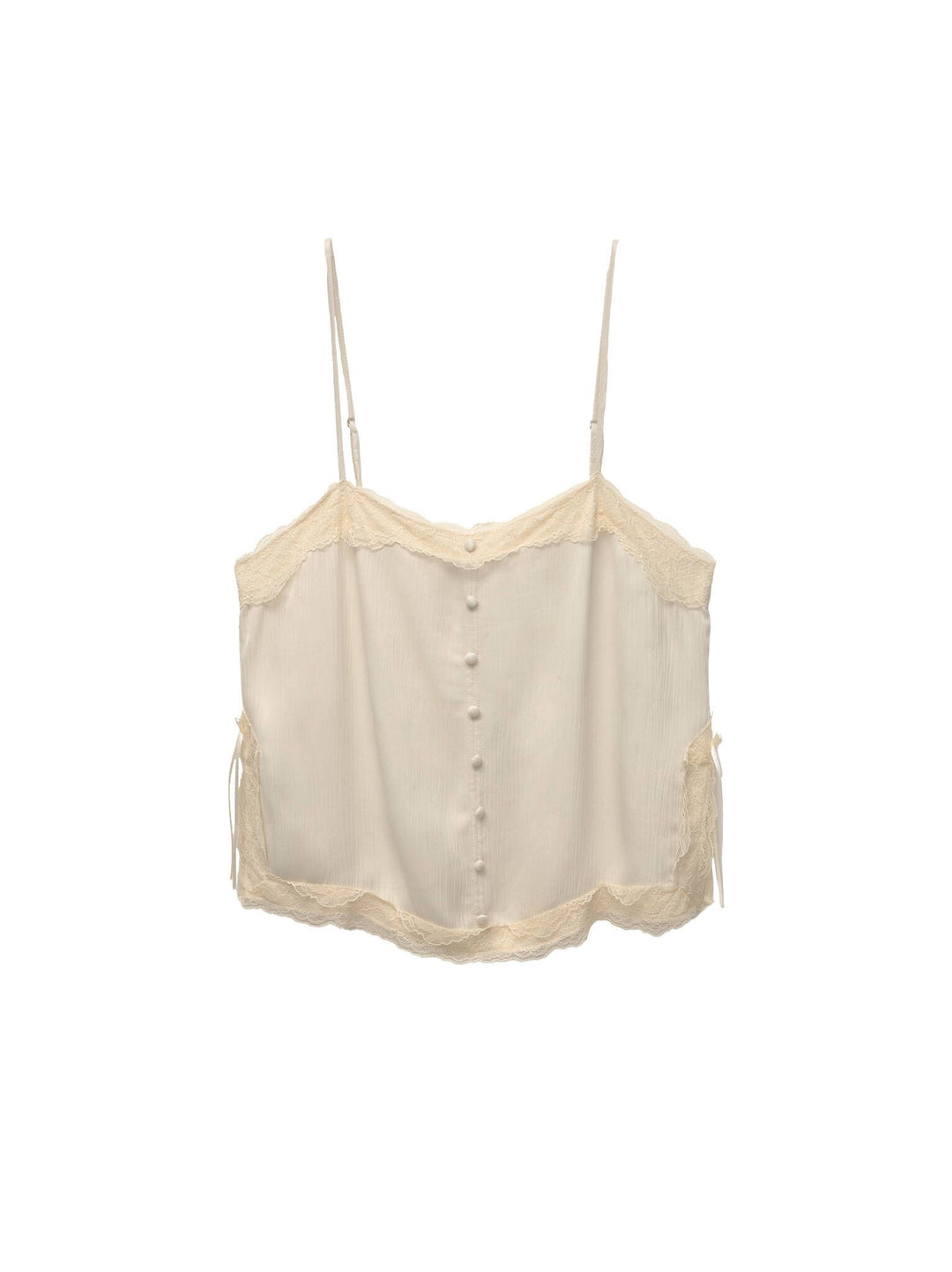Moudda PULL & BEAR - Top Bretelles - Dentelle & Boutons - Tunisie 1