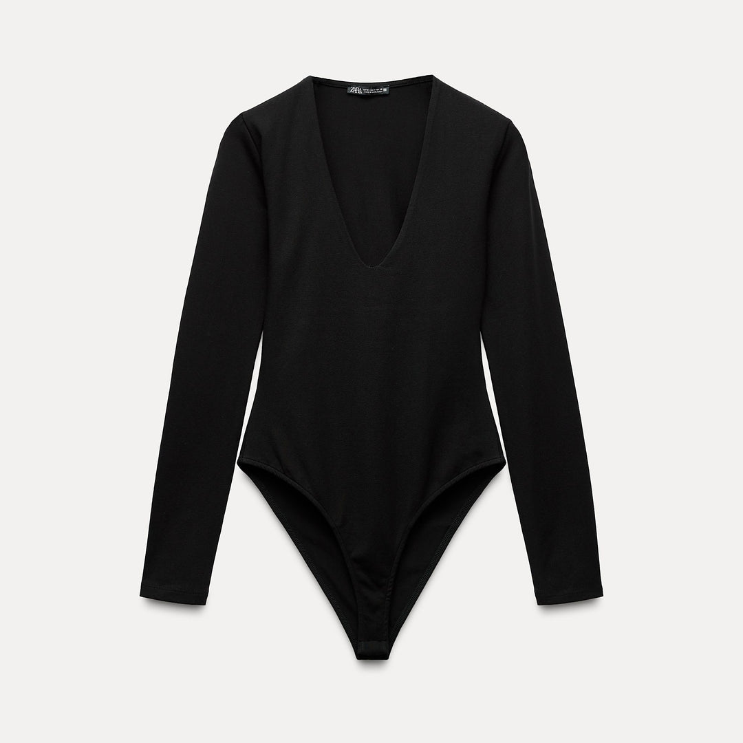 Moudda ZARA - Body Coton Manches Longues Col Rond - Tunisie 1