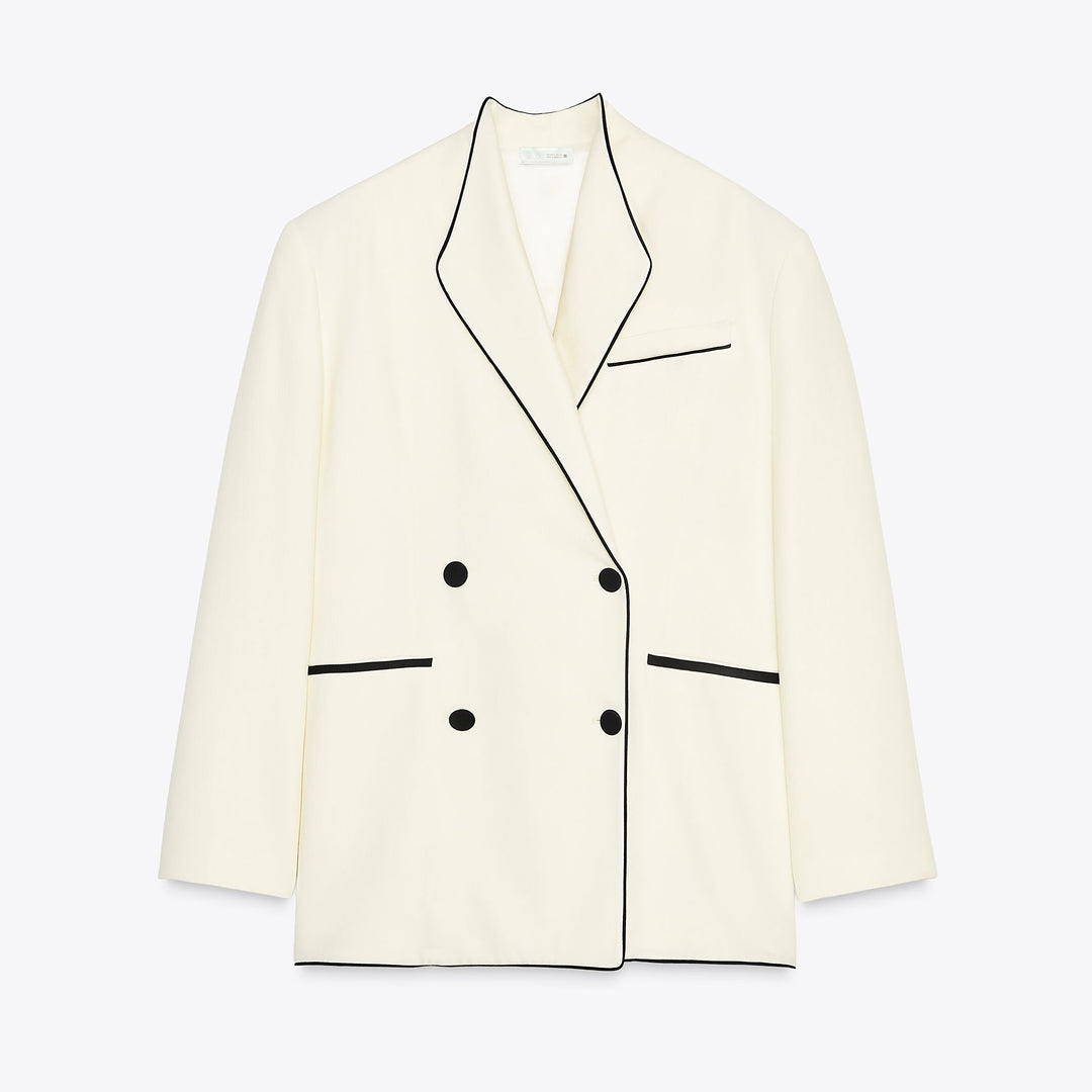 Moudda ZARA - Blazer - Piping Contrasté - Tunisie 1