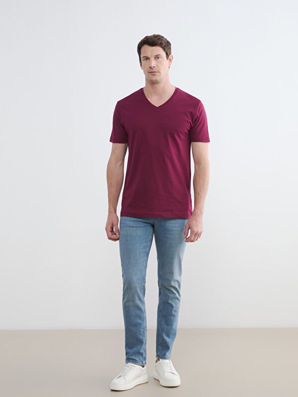 Moudda LC Waikiki - T-shirt col V manches courtes en jersey pour Homme - Tunisie 2