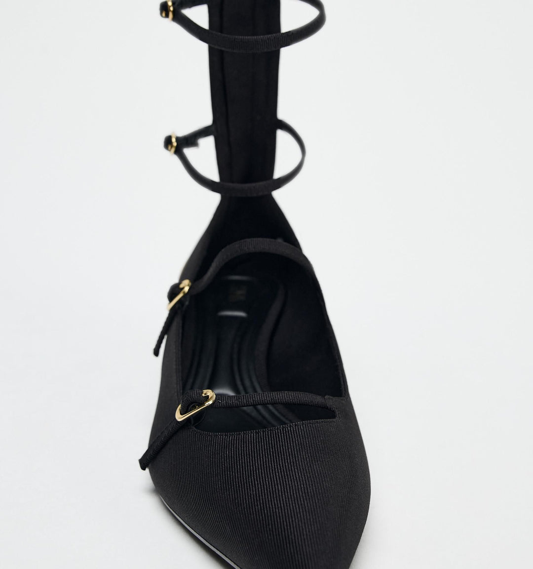 Moudda ZARA - Chaussures talon tissu boucles - Tunisie 3