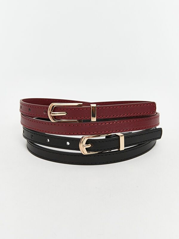 Moudda LC Waikiki - Ceintures et bretelles Femme Bordeaux - Tunisie 1