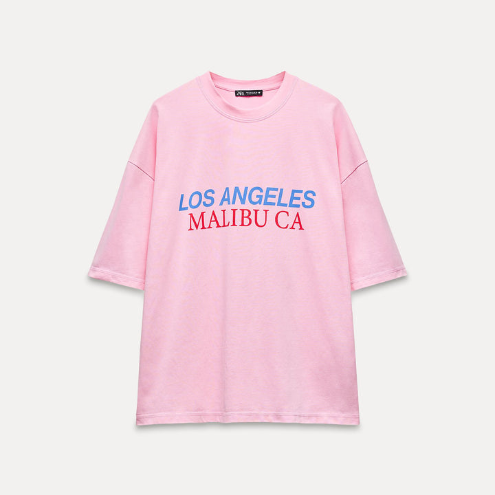 Moudda ZARA - T-shirt imprimé "Los Angeles" - Tunisie 1