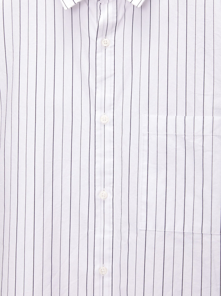 Moudda PULL & BEAR - Chemise Manches Longues Popeline Rayures Boxy - Tunisie 3
