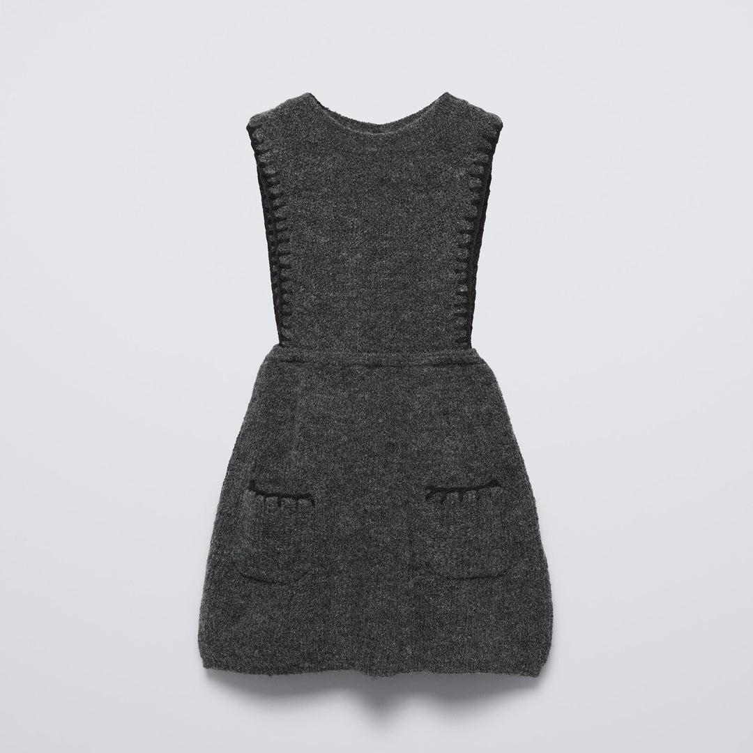 Moudda ZARA - Salopette tricotée pour enfant avec broderies contrastées (6 ans) - Tunisie 1