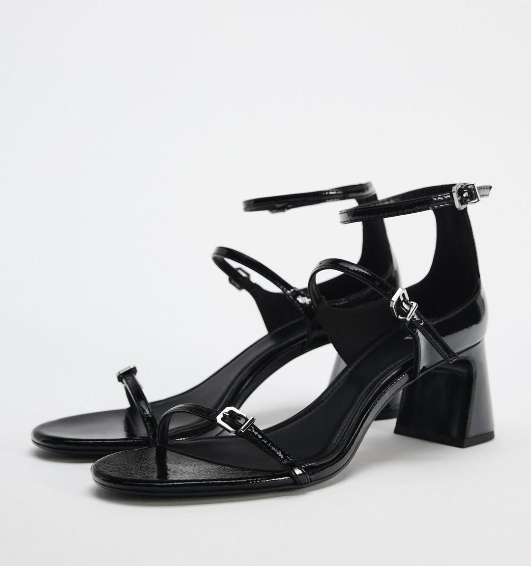 Moudda ZARA - Sandale talon large Mary Jane vernis - Tunisie 4
