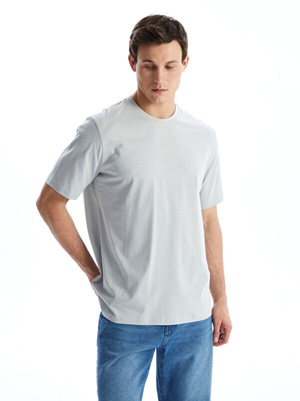 Moudda LC Waikiki - T-shirt basique col rond manches courtes en jersey - Tunisie 1