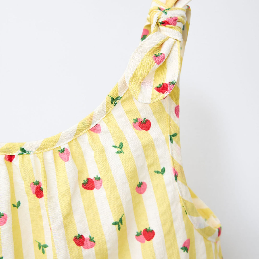 Moudda ZARA - Robe Enfant - Rayure Olive & Imprimé - Tunisie 3