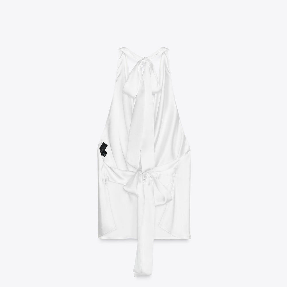 Moudda ZARA - Top Satiné Halter - Nœud Dos - Tunisie 2