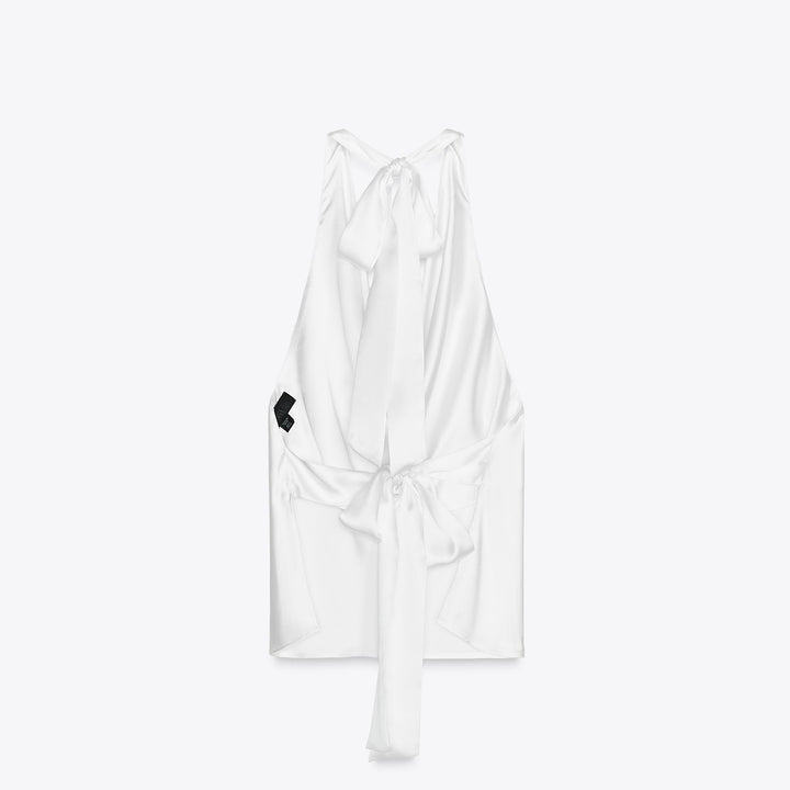 Moudda ZARA - Top Satiné Halter - Nœud Dos - Tunisie 2