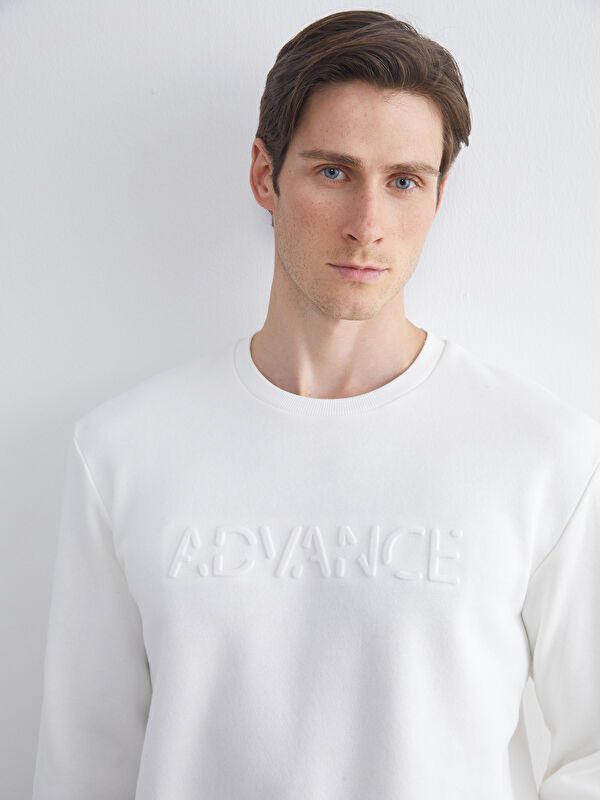 Moudda LC Waikiki - Sweatshirt en jersey Homme Ecru - Tunisie 1