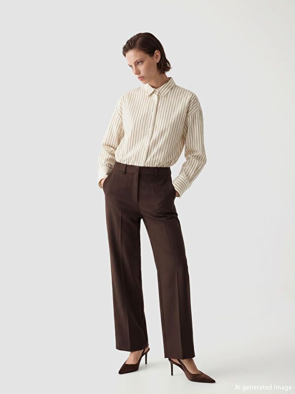 Moudda LC Waikiki - Pantalon mi-saison en tissu pour Femme - Tunisie 1