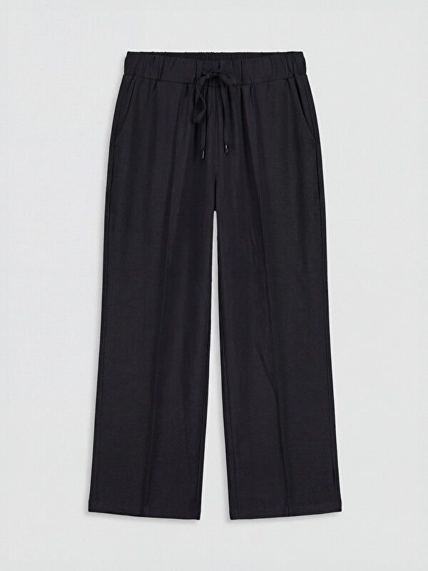 Moudda LC Waikiki - Pantalon fin en tissu pour Femme couleur Noir - Tunisie 1