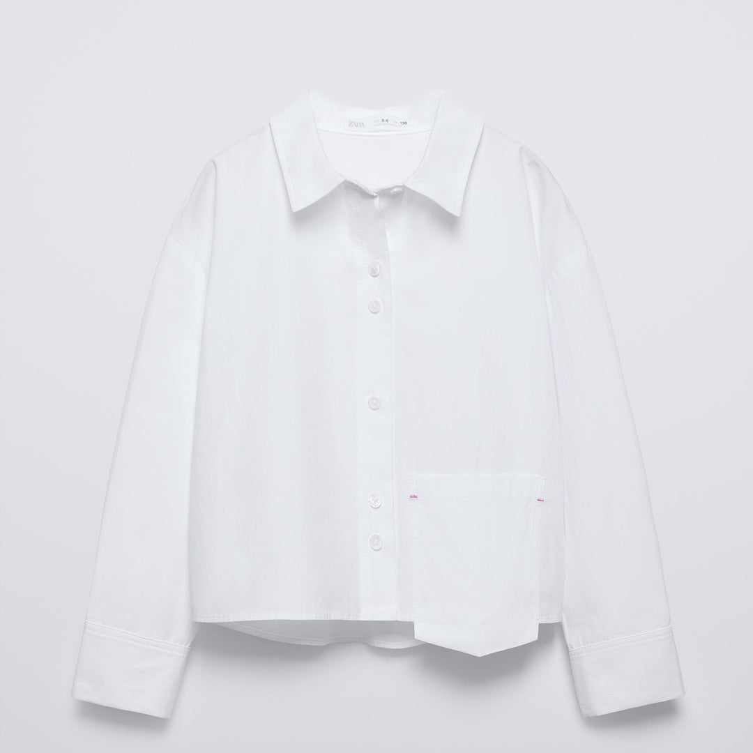 Moudda ZARA - Chemise fille popeline détail surpiqûres édition I - Tunisie 1