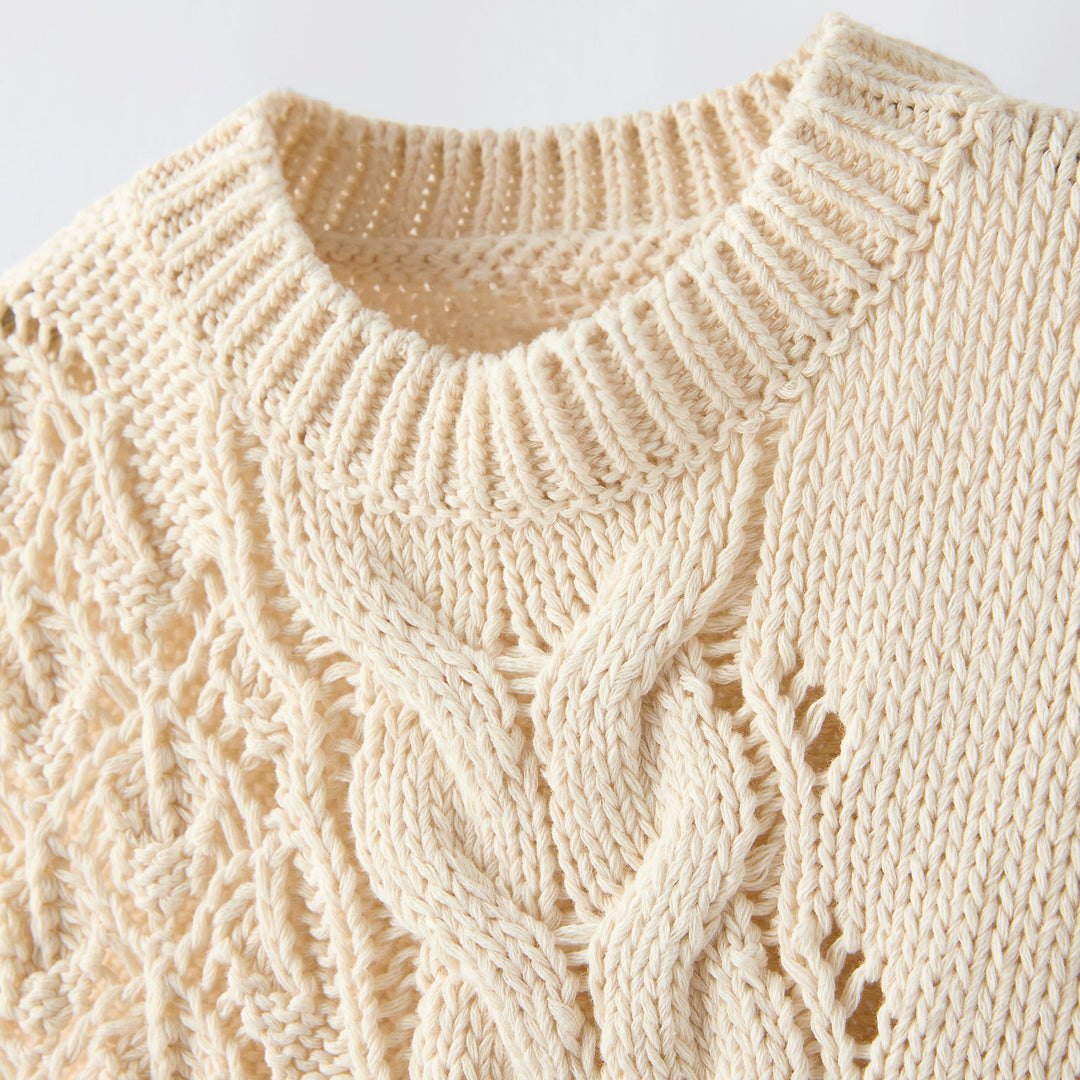 Moudda ZARA - Gilet torsades asymétrique - Tunisie 3