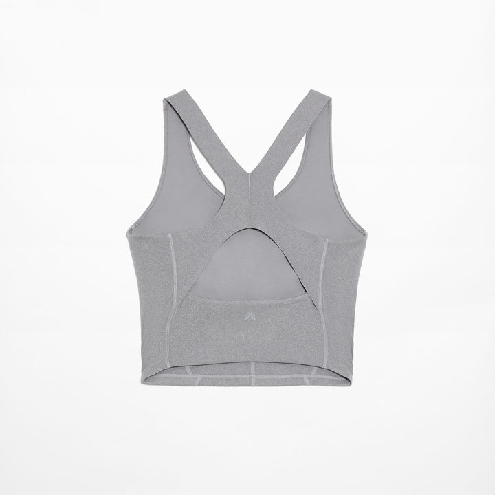 Moudda Oysho - Débardeur Compressif Demi-Bustier Col V Gris Moyen - Tunisie 1