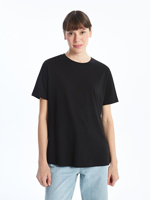 Moudda LC Waikiki - Body jersey manches courtes Femme Noir - Tunisie 1