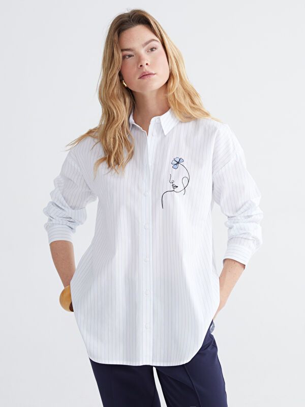 Moudda LC Waikiki - Chemise manches longues en tissu maternité - Tunisie 1