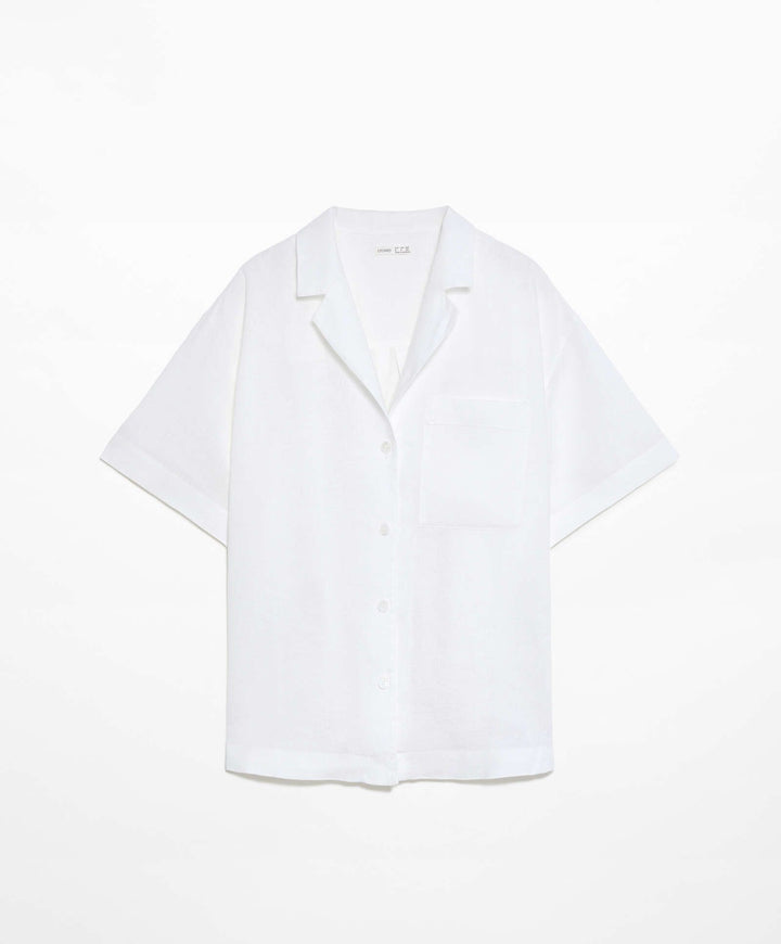 Moudda Oysho - Chemise 100% Lin à Revers - Tunisie 7