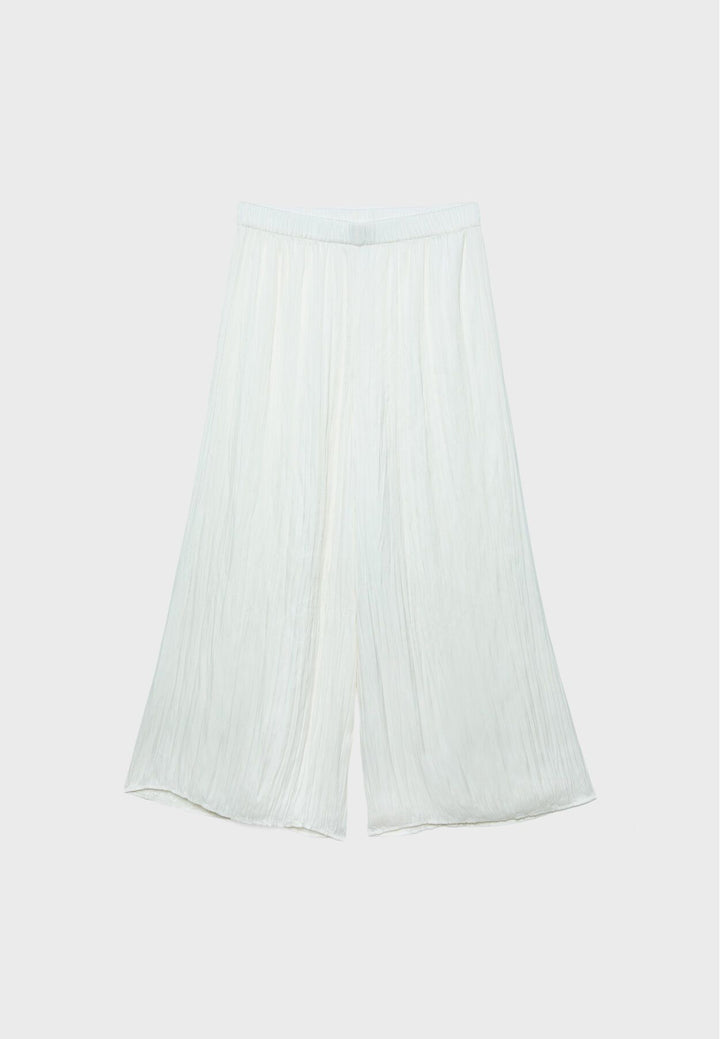 Moudda STRADIVARIUS - Pantalon Culotte en Satin Écru - Tunisie 2