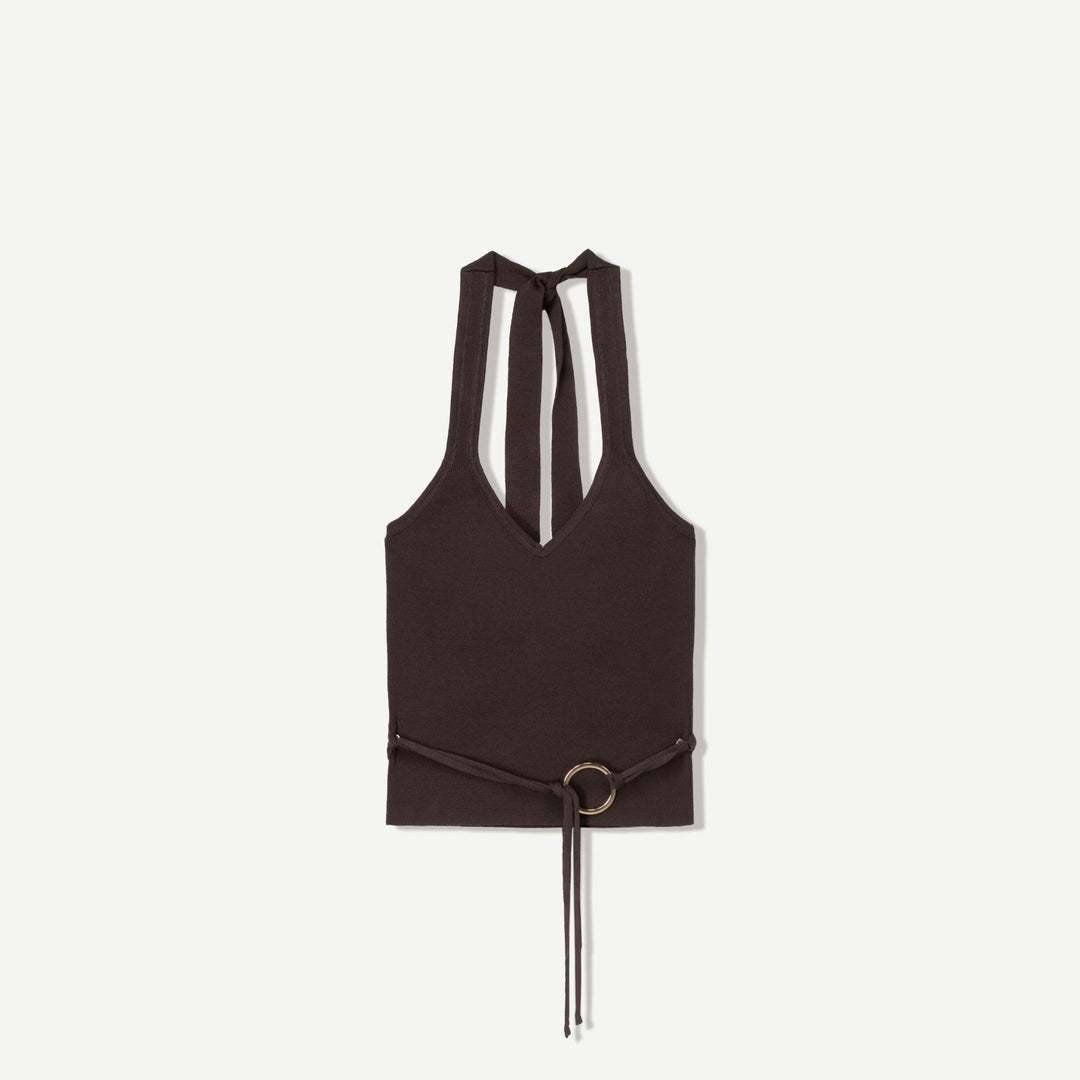 Moudda BERSHKA - Top - Col Halter & Anneau - Tunisie 1